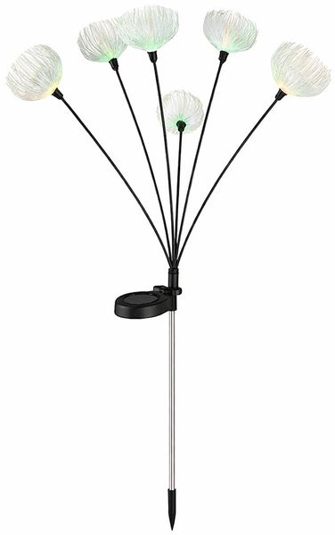 LED Solarleuchte, Edelstahl, RGB Farbwechsler, H 70 cm