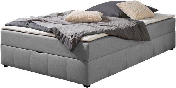 Home affaire Boxbett Niemes inkl. Bettkasten und Topper, auch in Überlänge erhältlich, Boxbett ohne Kopfteil, inkl. Topper