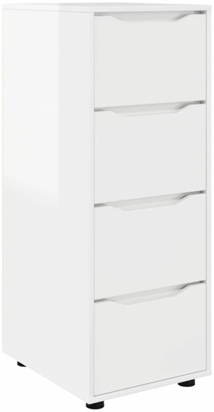 vidaXL Aufbewahrungsschrank Hochglanz Weiß 40 x 48 x 105 cm 888901