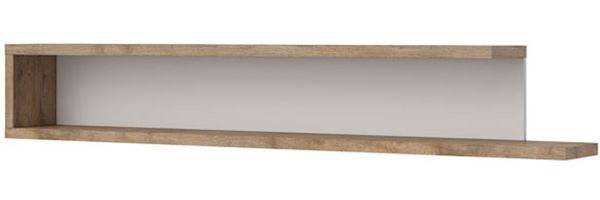 Wandregal ""Sintra"" Wandboard 160cm weiß samdal eiche