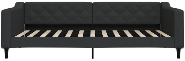 vidaXL Tagesbett Ausziehbar mit Schubladen Schwarz 100x200 cm Stoff 3197469 Bild 5