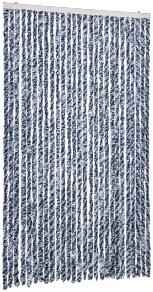 vidaXL Insektenschutz-Vorhang Blau und Weiß 118x220 cm Chenille 315128