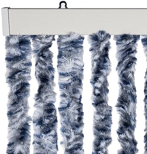 vidaXL Insektenschutz-Vorhang Blau und Weiß 118x220 cm Chenille 315128 Bild 4