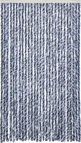 vidaXL Insektenschutz-Vorhang Blau und Weiß 118x220 cm Chenille 315128 Bild 3