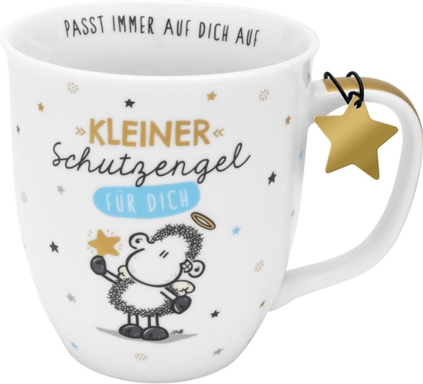 Tasse Kaffeetasse Kaffeebecher Teetasse 40cl Geschenk Sheepworld ENGEL 48971