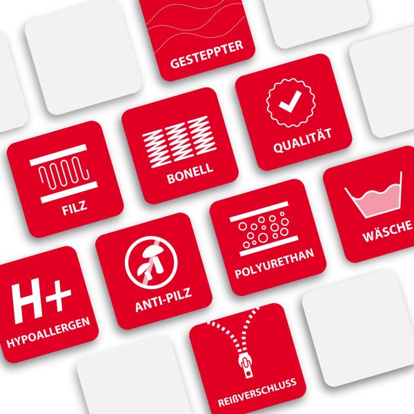 Matratze 90x180 cm Bonell Federkernmatratze IRIS 13 cm H3 Polyurethanschaum Bild 5