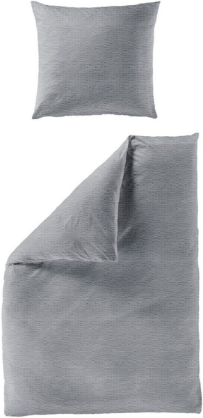 BIERBAUM Bettwäsche Chic Uni, Seersucker, 3 teilig, Schickes Unidesign: Modern und elegant für jedes Schlafzimmer