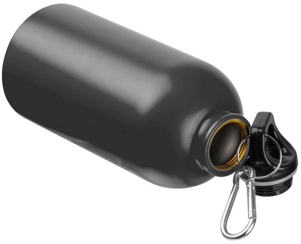 Macma Trinkflasche Edelstahl Trinkflasche / mit Karabiner / 500ml / Farbe schwarz