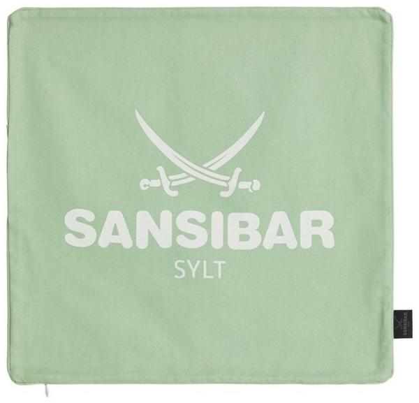 Sansibar Sylt Kissenhülle Kissenbezug Sansibar Sylt Kissenhülle, Sansibar Logo Druck, 45x45 cm, mit Logo-Schriftzug, mit verdecktem Reißverschluss