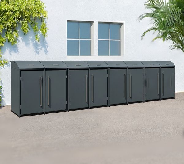Westmann Metall Mülltonnenbox Moderna 8 | 8x240 L
