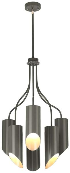 Kronleuchter, Hängelampe, Stahl Nickel, D 52 cm