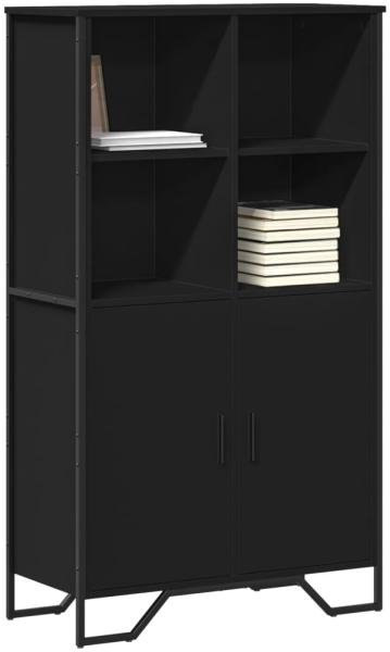 vidaXL Highboard Schwarz 79,5x35,5x137,5 cm Holzwerkstoff 3295307