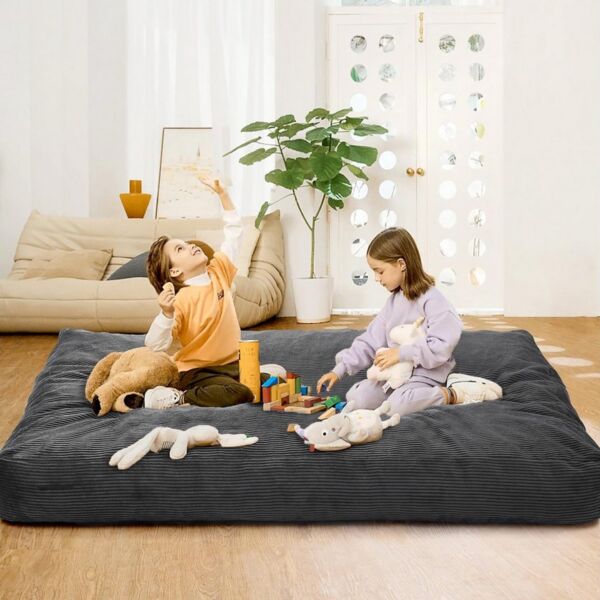GarveeMore Sitzsack Sessel Bodensessel Beanbag aus Cord für Erwachsene & Kinder