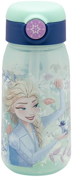 Frozen Trinkflasche 510ml – Snowy Tale – Kinderflasche mit Trinkhalm