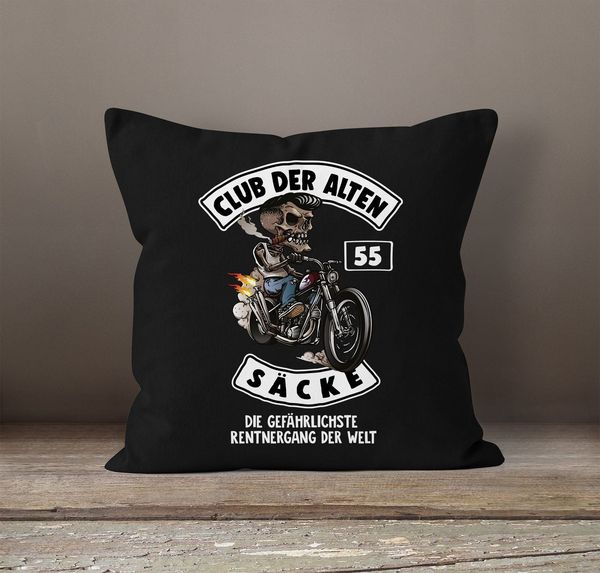 MoonWorks Dekokissen Kissen-Bezug Geburtstags-Geschenk Club der alten Säcke Kissen-Hülle MoonWorks®