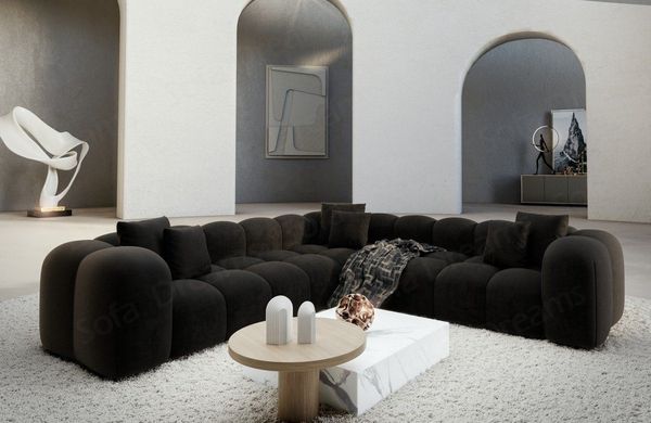 Sofa Dreams Ecksofa Design Stoff Samtstoff Couch Formentera L Form Stoffsofa, Loungesofa
