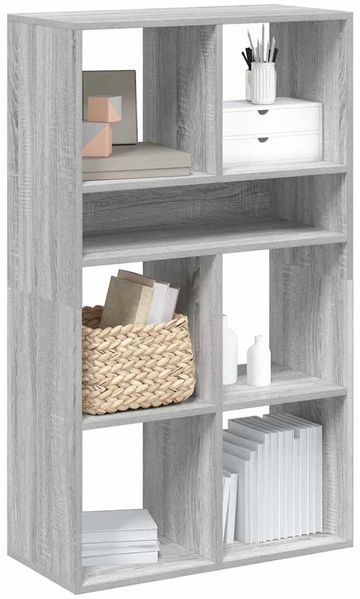 vidaXL Bücherregal Grau Sonoma 66x31x112 cm Holzwerkstoff 860306