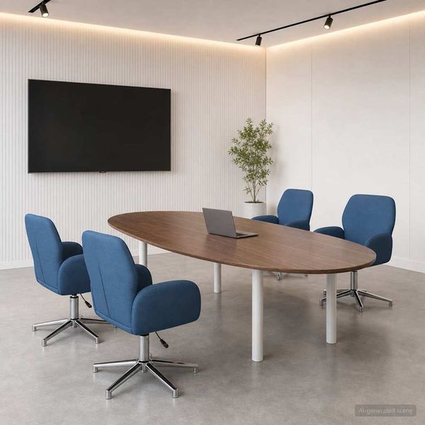 vidaXL Drehstühle 4 Stk. 54 x 58 x 90 cm Blau Stoff 3428310