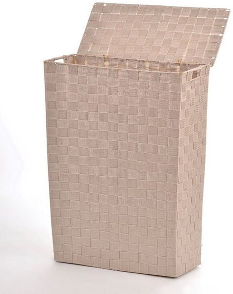 Lycce Wäschekorb NISCHENWÄSCHEKORB Stoff geflochten Wäschesammler beige Wäschesortierer