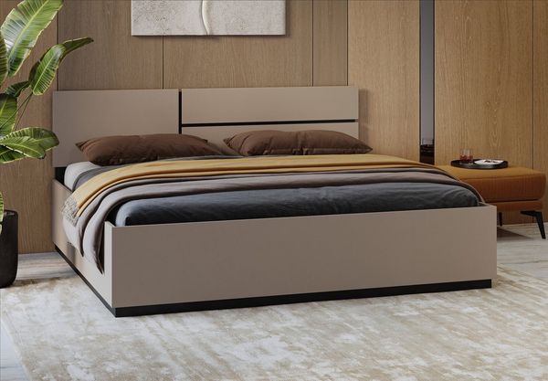 INOSIGN Bettgestell Cross, moderner Bettrahmen, Doppelbett in zwei Grössen, stabiles Bettgestell