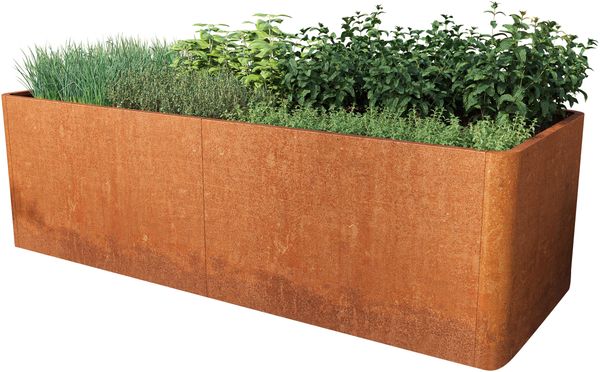 PRIMEYARD Cortenstahl Hochbeet Mario 200x80x80 cm, Rost-Optik