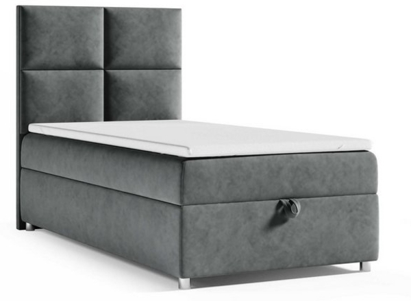 Best for Home Boxspringbett mit Bettkasten Trinity K-2 SINGLE Bonellfederkern inkl. 7 cm Topper (70x200 80x200 90x200 100x200 cm), verschiedene Liefermöglichkeiten, TOP Preis-Leistungs-Verhältnis Bild 4