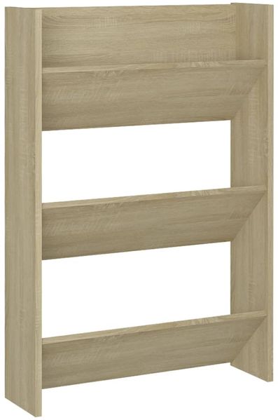 vidaXL Wand-Schuhschränke 2 Stk. Sonoma-Eiche 60x18x90cm Holzwerkstoff 806766 Bild 5