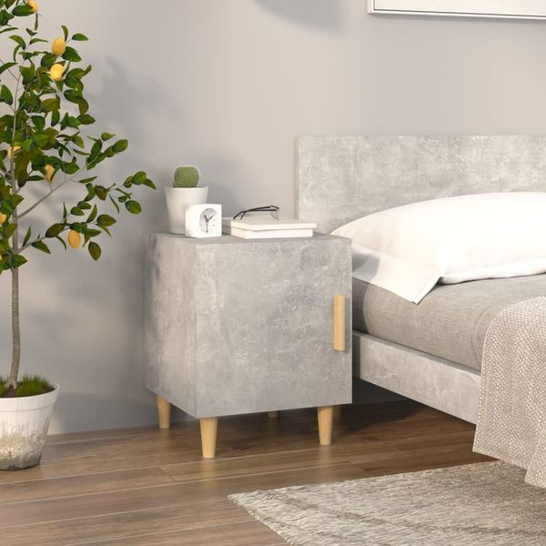 vidaXL Nachttisch Betongrau Holzwerkstoff [812050]