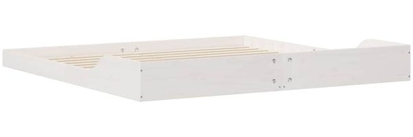 vidaXL Bettrahmen Weiß 180 x 200 cm Massives Kiefernholz 873305 Bild 7