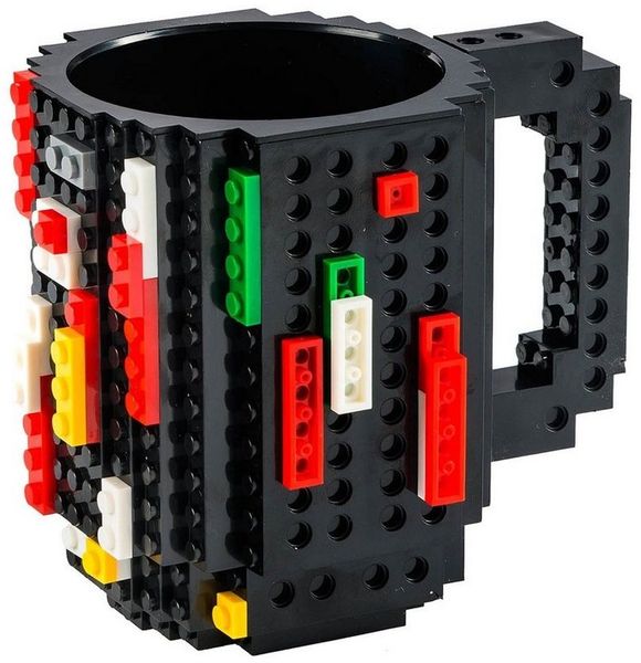 Goods+Gadgets Tasse GOODS+GADGETS Baustein Tasse - LEGO kompatibler Becher Satz 350ml, Polycarbonat, Kaffeetasse Kaffee-Becher 350ml