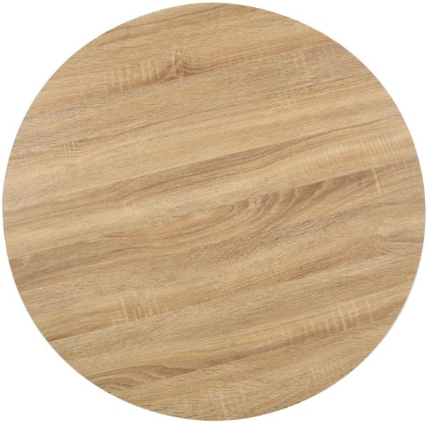 vidaXL Bistrotisch Hellbraun 80 cm MDF 286423
