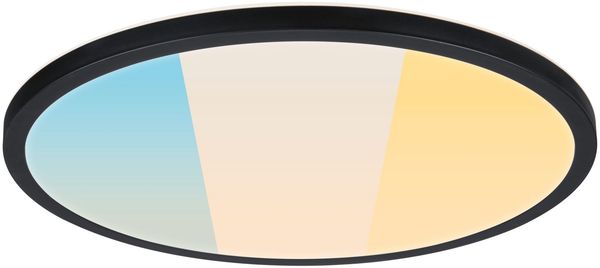 LED Panel Atria Shine White Select IP44 rund 398mm 20,8W 2800lm 3000 - 6500K Schwarz