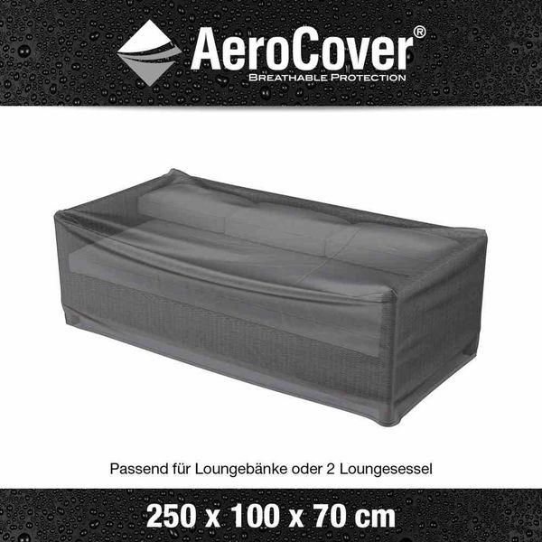 AeroCover Schutzhülle für Loungebänke 250x100xH70 cm Schutzhaube Loungebank Bankabdeckung Bild 2