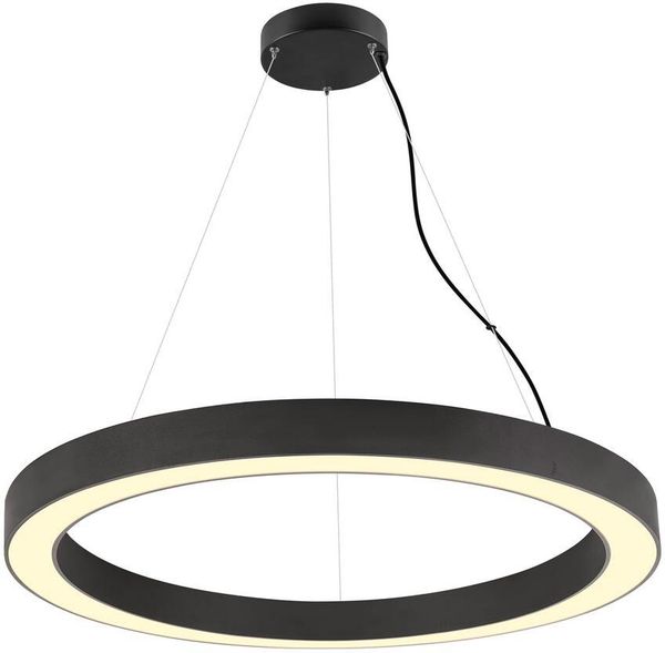 SLV MEDO® RING 90, Pendelleuchte, Pendellänge 300cm, 3000/4000K, 110°, PHASE, schwarz - Pendelleuchten