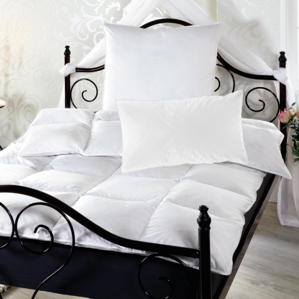 Betten-Set 135x200cm / 40x80cm, milbendichter Spezialbezug, Mikrofaser Bettdecke / Kissen Daunenfeeling, waschbar bis 60 Grad, für Hausstauballergiker Bild 7