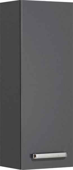 Saphir Hängeschrank Quickset Wand-Badschrank 25 cm breit mit 1 Tür und 2 Einlegeböden Badezimmer-Hängeschrank inkl. Türdämpfer, Griffe in Chrom Glanz
