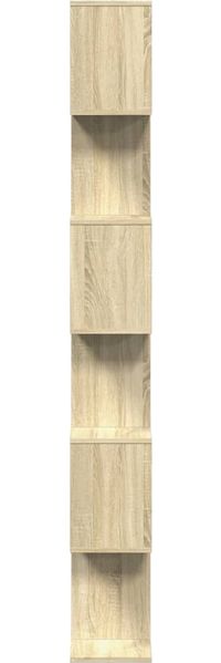 vidaXL Raumteiler-Bücherregal 6 Etagen Sonoma-Eiche 70x24x193 cm 858086 Bild 7