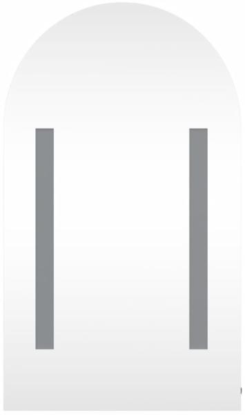 vidaXL Spiegelschrank mit LED-Beleuchtung Gewölbt Eichenoptik 357976 Bild 6