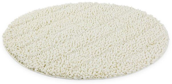 Wecon home Basics Badematte Benno, Höhe 22 mm, Polyester, rund, waschbar, rutschfest, sehr weich, strapazierfähig, Chenille, robust