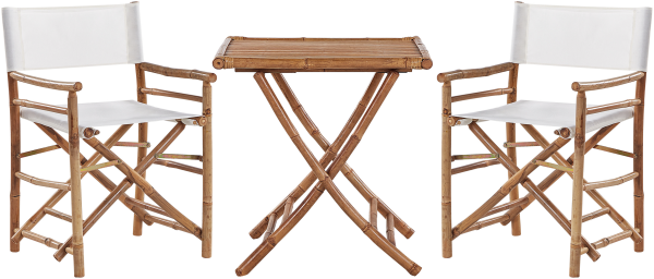 Bistro Set MOLISE Holz Heller Holzfarbton