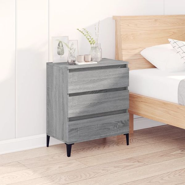 vidaXL Sideboard Grau Sonoma 60x35x70 cm Holzwerkstoff 823054