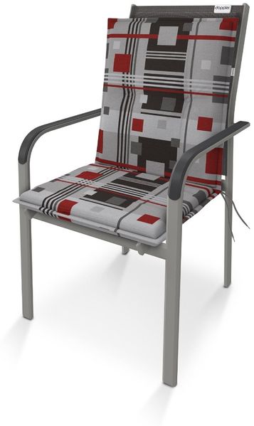 Doppler Sitzauflage "Living" Low, quadrat rot, für Niederlehner (100 x 48 x 6 cm) Bild 2