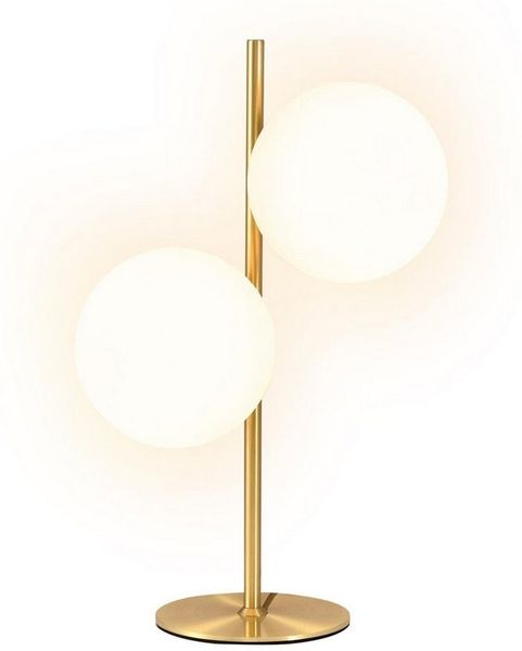 Nettlife Tischleuchte Schwarz Glas Modern E27 mit Schalter Nachttischlampe Metall Weiß, LED wechselbar, Wohnzimmer Schlafzimmer Kinderzimmer Büro