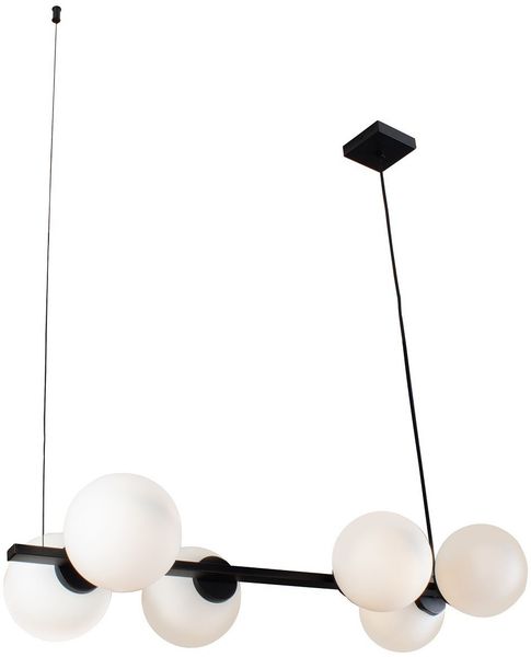Luce Design Pluto 9110 S6 Nero Pendelleuchte 6-flammig ECO Light