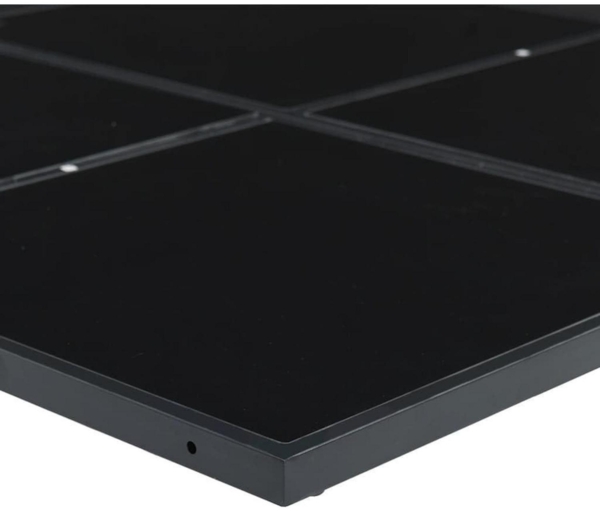 Garten Essgruppe 5-TLG. Set Tisch 4 Stühle Schwarz Textilene Bild 6