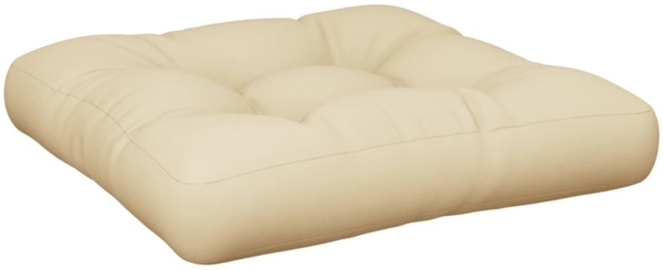 vidaXL Palettenkissen Beige 58x58x10 cm Stoff 360903