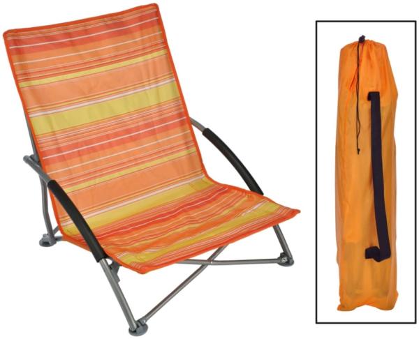 HI Strandstuhl Klappbar Orange 65 × 55 × 25/65 cm 429131