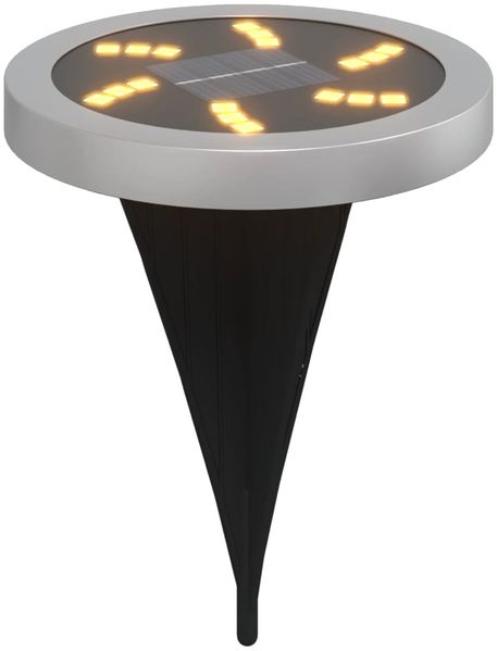 vidaXL Solar-Bodenleuchten mit Erdspieß 12 Stk. Warmweiß 4008199 Bild 3