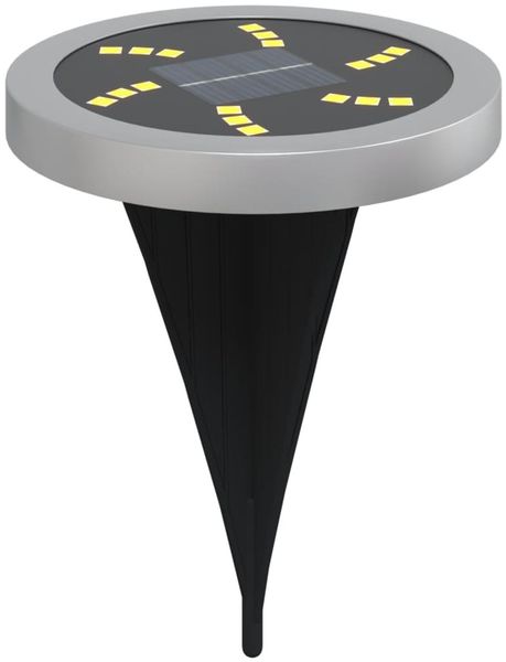 vidaXL Solar-Bodenleuchten mit Erdspieß 12 Stk. Warmweiß 4008199 Bild 4