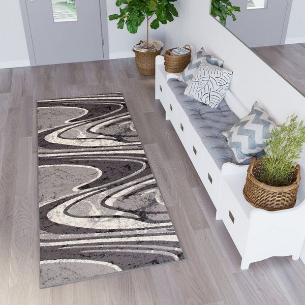 Tapiso Läufer DREAM, rechteckig, Höhe: 8 mm, Flur, Meterware, Korridor, Kurzflor